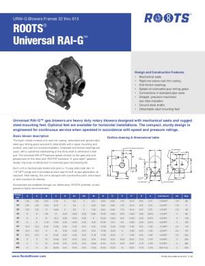 Universal RAI (URAI)-G BLOWER BROCHURE